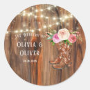 Search for cowboy boots wedding stickers Wood