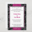 Search for black hot pink wedding invitations 5x7
