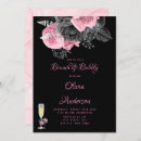 Search for pink black and silver glitter invitations Luxury