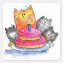 Search for whimsical birthday cake stickers Funny