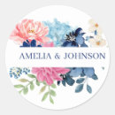 Search for watercolor blue wedding stickers Hydrangeas