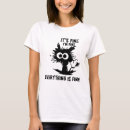 Search for its fine tshirts Black cat