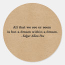 Search for poe quote stickers Gothic