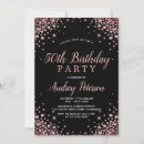 Search for female 50th birthday invitations Rose gold