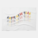 Search for happy new to year tea towels Red