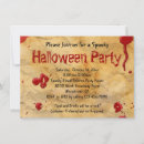Search for horror 4x6 invitations Party