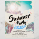 Search for summer flyers Beach party