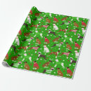 Search for boxer dog christmas wrapping paper Red