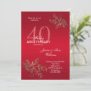 Search for 40 year anniversary invitations Forty years together
