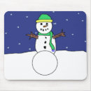 Search for snow flake mouse mats Snowman