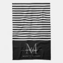 Search for black and white striped placemats For him