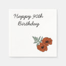 Search for 90th birthday napkins Flower