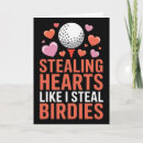 Search for golf valentines day cards Romance