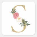 Search for letter s stickers Floral monogram