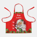 Search for old fashion aprons Santa claus