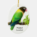 Search for lovebird christmas tree decorations Parrots