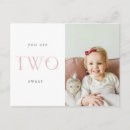 Search for 2nd birthday thank you cards Second