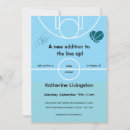 Search for basketball baby shower invitations Blue