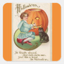 Search for pumpkin boy stickers Black cat