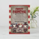 Search for scary clown invitations Carnival