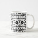 Search for black and white pattern mugs Winter