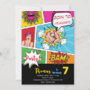 Search for pop art invitations Cartoon