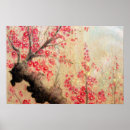 Search for cherry blossom tree art Red