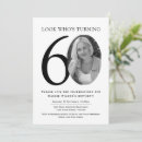 Search for look whos sixty invitations Black and white