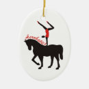 Search for equestrian christmas tree decorations Red