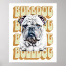 Search for bulldog posters Vintage