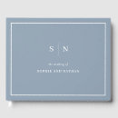 Search for dusty blue guest books Minimalist