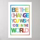 Search for to see in the world posters Change