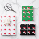 Search for black and white santa wrapping paper Green