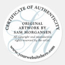 Search for light blue monogram stickers Elegant