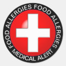Search for red alert stickers Allergy