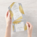 Search for grey and gold wedding invitations Chic