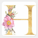 Search for gold monogram h stickers Flowers
