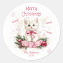 Search for merry christmas cat stickers Adorable