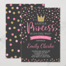 Search for gold princess baby shower invitations Pink and gold