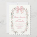 Search for bow baby shower invitations Preppy