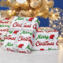Search for merry christmas script wrapping paper White