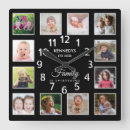 Search for family name clocks Photo collage
