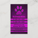 Search for paw print business cards Pink