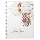 Search for white flower notebooks Boho