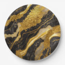 Search for black gold marble plates Abstract