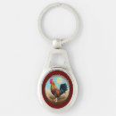 Search for good morning key rings Rooster