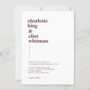 Search for aubergine wedding invitations Minimal