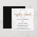 Search for rose gold shower wedding invitations Simple