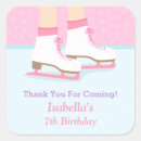 Search for ice skating birthday party stickers Girl