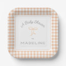 Search for peach paper plates Gingham